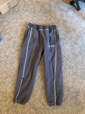 Awake NY Gray Sweatpants with White Piping